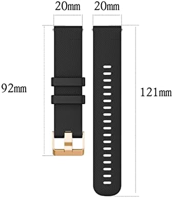 BKUANE 20 mm Watch Band за Samsung Galaxy Watch 4 Classic 46 42mm Smartwatch Smartwatch Silicone Sport Active 2/3 41 Watch4