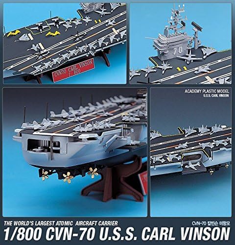Академија 14209 CVN-70 U.S.S.CARL VINSON 1/800 AWARCRAIN COLER Пластичен модел комплет /точка G4W8B-48Q13254
