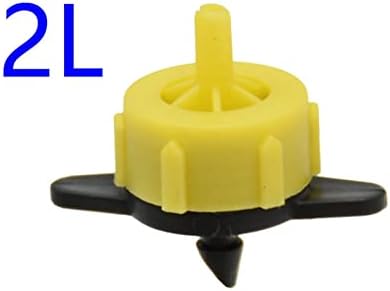 Адаптер за конектор за црево 2L 4L 8L Појлавен капе глава од 2-насочно 4-насочен постојан проток на проток наводнување автоматски компензација