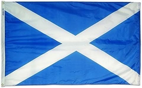 3x5 Шкотска Крст 200d Најлон Знаме Супер 3'x5' Банер Со Клипови