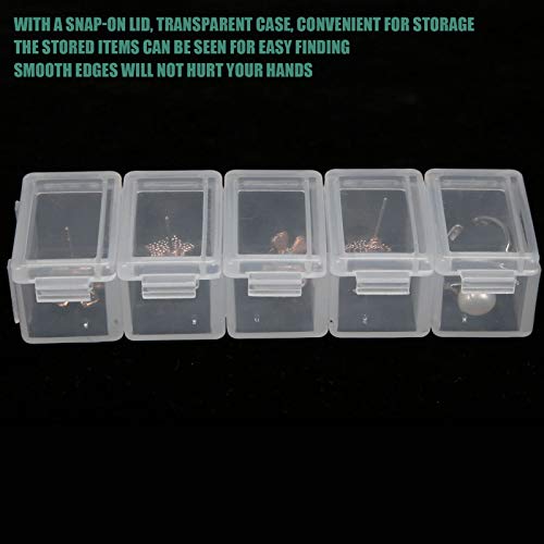 Кутија за складирање, кутија за организатор, со Snap - на капакот на капакот на капакот силни и издржливи 5 мрежни кутии за складирање на кутии