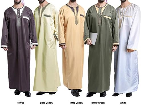 жксинашу Муслиманска Облека За Мажи Тобе Dressпски Исламски Машки Фустан С-ХХХЛ