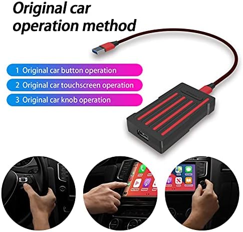 Безжичен Адаптер За Безжичен Адаптер Mirabox Carplay Bluetooth Предавател Dongle Конвертира Фабрички Жичен Карплеј ВО 5g WiFi Безжичен Карплеј