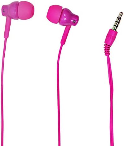 Magnavox MHP4851-PK пупки со уво со микрофон во розова | Достапно во розова, црна, и бела | Ушите пупки жични со микрофон | Wired Wired stereo