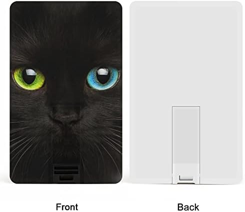Црна Мачка Бои Очи КРЕДИТНА Картичка USB Флеш Персонализирана Меморија Стап Клуч За Складирање Диск 32G