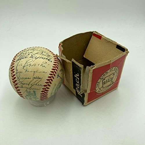 Убав тим од Yorkујорк Јанки во 1948 година го потпиша Бејзбол во Американската лига - автограмирани бејзбол