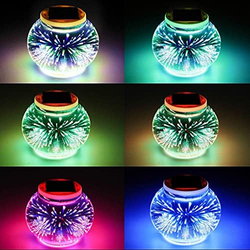 SDGH мулти-бои стаклена мозаик ноќна светлина водоотпорна предводена ламба за градинарска забава декор на отворено водоотпорна декоративна