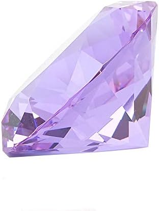 Декорација во форма на кристално стакло дијамант во форма на 80мм скапоцен камен, идеја за декорација на подароци за Божиќ, Денот на благодарноста