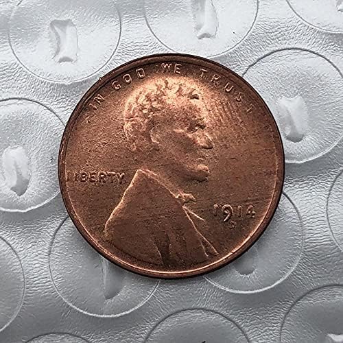 1914 Криптоцентрација Криптоцентрација Омилена монета реплика комеморативна монета Американска стара монета позлатена колекционерска