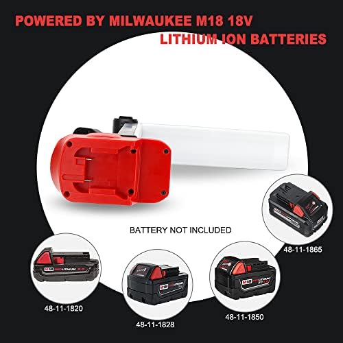 Hiesuan LED работно светло за Milwaukee 18V M18 Li-јонска батерија, 30W 2400lm на отворено преносен клип на светлина на светло со USB порта,