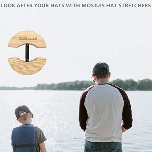 Мојјуис капаче за носилки прилагодливи на сите капи со големина на тешки капаци за капаци за вградени мажи каубојски федора бејзбол