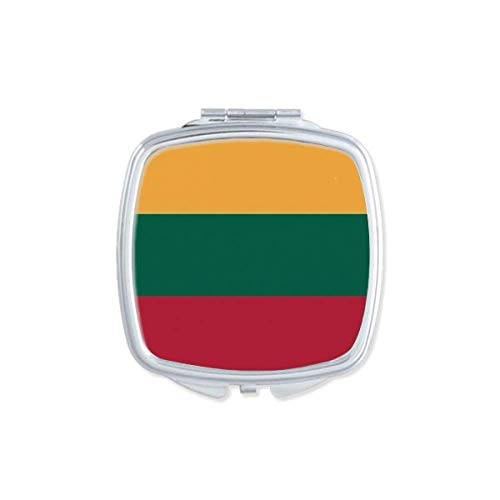 Национално знаме на Литванија, Европа, земја огледало Преносен компактен џеб шминка двострано стакло