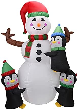 Божиќни украси на надувување на Есл, отворено блескаво Божиќно надувување Снежен човек ги снабдува Божиќните снежници реквизити
