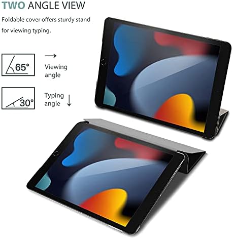 Procase iPad 10.2 Slim Base Bundle со тенок три-пати куќиште за iPad 10.2 2021 2020 2019