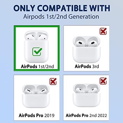 Џојсолар 2 Пакети За Airpod 1&засилувач; 2 Случај Симпатична Цртан Лик 3D Меки Силиконски Воздушни Мешунки Смешно Покритие Каваи