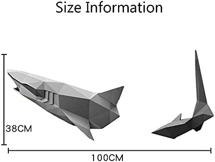 WLL-DP 3D ајкула Персонализирана хартија модел DIY хартија играчка геометриска wallидна декорација хартија скулптура хартија занаетчиски рачно