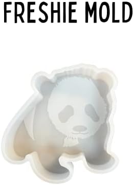 Силиконски мувла за панда за миризливи монистра од арома 4 ”t x 4” w x 1 ”d in. Свежи калапи смола, свеќа за автомобили, сапун, безбедна печка