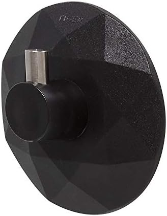 Тигар дијамантски црни куки пластична кука за вшмукување, една големина