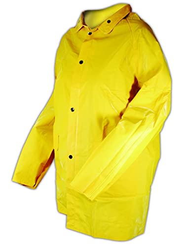 Magid Rainmaster J7819 PVC поддржан од 14 милји јакна за дожд, 1 јакна, големина xxxxx-large, жолта