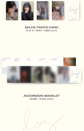 Apink Jeong Eunji LOG 1 -ви ретејк албумски албум, држач за картички, албум со фото -картичка+селфи фото -картичка+брошура за хармоника+следење
