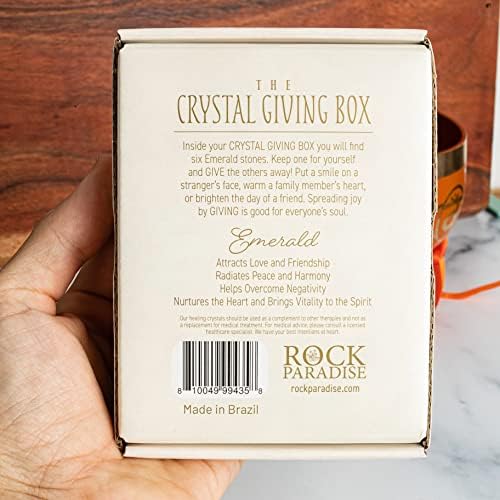 Рок рај заздравување на кристалот за давање кутија - Сет за лековити камења - Поставен подарок за природен кристал за благодарност