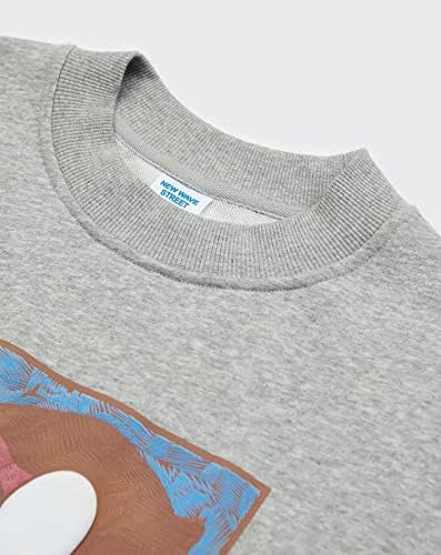 Niepce Inc Streetwear Crewneck Graphic Graphic Men Sweatshirt Pulverover