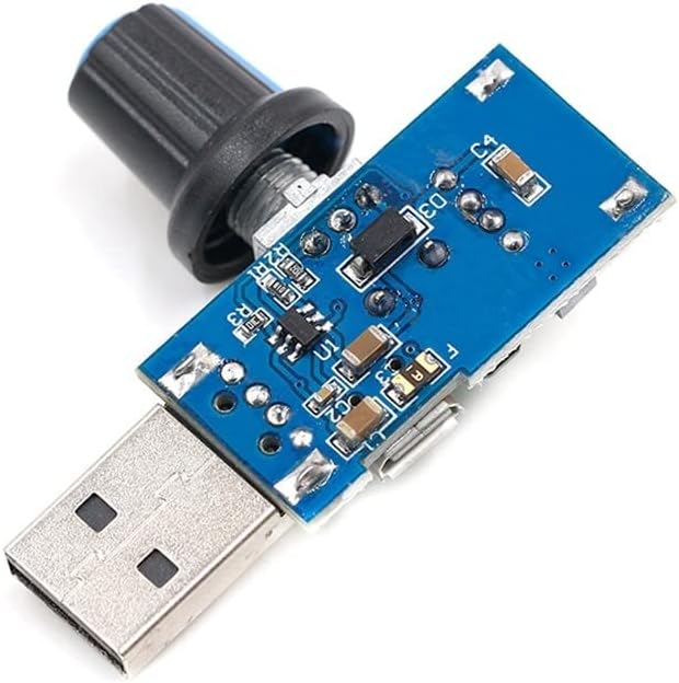 Мал USB Вентилатор Гувернер Контрола На Брзината На Ветерот Регулатор На Волуменот На Воздухот Ладење Неми Мултифункционален Модул За Прекинувач