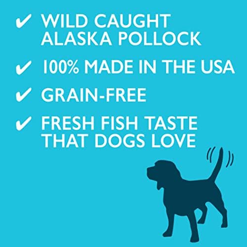 Alaska Naturals® Диви Фатени Алјаска Полок Отсечен Куче Третира, Обезбедува 0.25% ЕПА и 0.5% DHA Омега-3 Масни киселини