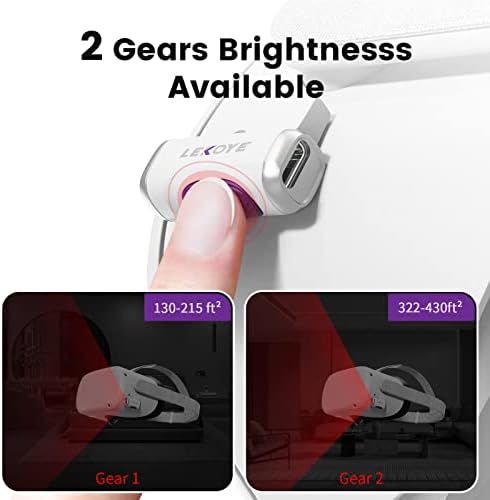 IR Illuminator, lekoye инфрацрвена светлина за Meta потрага 2 PSVR2, 2 Осветлување на брзината прилагодливи VR додатоци за Oculus потрага 2,