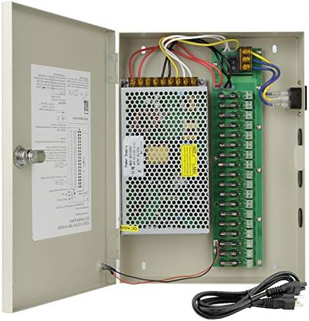 XENOCAM 18CH 5V 60A DC Универзално регулирано напојување за вклучување на електрична енергија за CCTV, радио, компјутерски проект