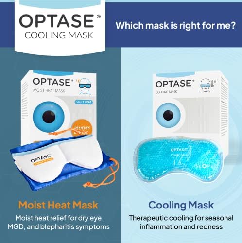 Маска за ладење на очите за опза - гел маска за очи за сезонско олеснување на воспалението - ладна маска за очи со хидрокулална технологија