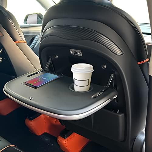 Табела за табела за седиште во Кави седиште за моделот Tesla Y Model 3, табела за табела за седишта за автомобили за јадење храна, лаптоп, 1