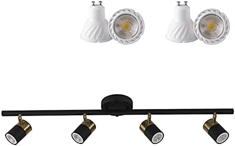 Комплет за осветлување на LED за осветлување на таванот за ефинхом- Текстура на центарот на центарот на таванот со сијалица од 5W GU10-