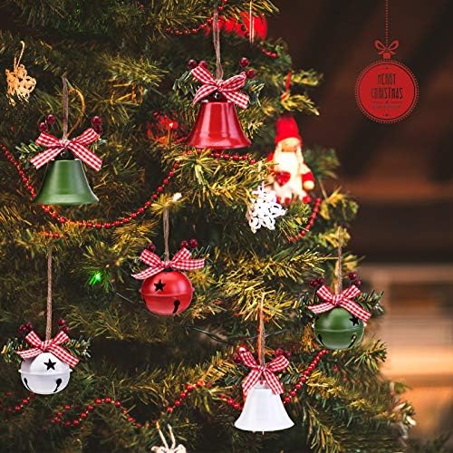 6 Парчиња Украси За Божиќни Ѕвона 2022 Новогодишна Елка Висечки Украси Ѕвона Со Големи Димензии Со Исечоци На Ѕвезди Јубилејни Ѕвона Со