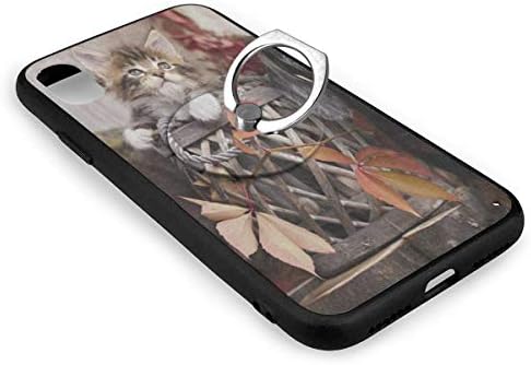 Капетан Викинг Прилагодена телефонска кутија со штанд есенски јавор лисја мачка маче Дачунд прстенеста мобилен телефон држач