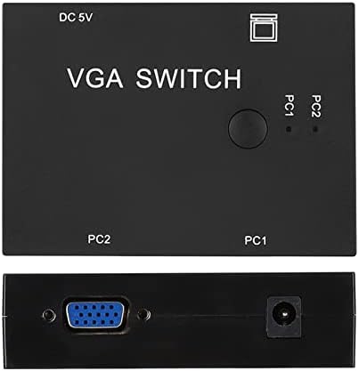 Акозон Прекинувач VGA И Hdmi Монитори, VGA Сплитер Компјутерски Додаток 2 Во 1 Прекинувач HD Дисплеј Додатоци За Домаќин Прекинувач Rs 2-Во-1-Надвор