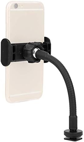 Акуто црево држач за телефонски преносен црево телефонски клип паметен телефон во живо, држач за емитување на емитување прстен телефонски