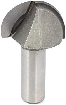 X-Ree 1/2 x 1 1/4 2 флејти околу цевки за цевки рутер, алатка за сечење сребро тон (1/2 '' x 1 1/4 '' Herramienta de Corte de Brocas