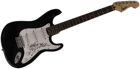 Стив Милер потпиша автограм со целосна големина црна фендер статиотастер електрична гитара - Бендот Стив Милер со автентикација на Jamesејмс