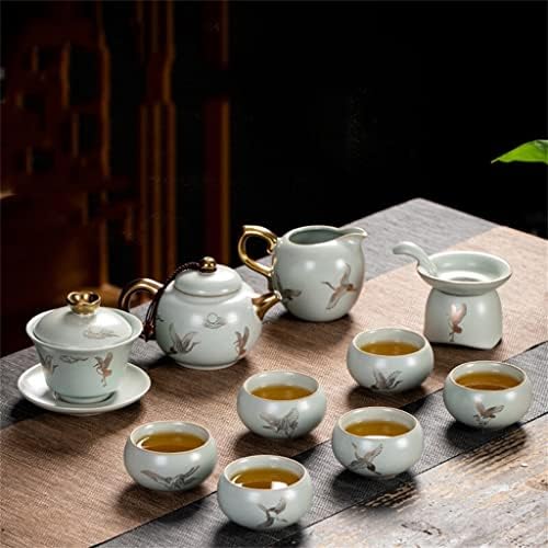 ZLXDP Кунгфу чај сет може да подигне парче чај чај чај чаши чај со чај од чај на чај