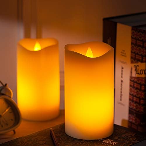 Безобразна свеќа, LED светла за ефект на пламен, реална восочна свеќа од слонова коска, ламба за табела со пламен, оперирани батерии
