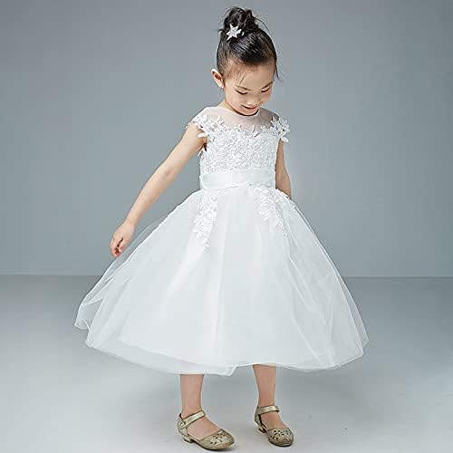 Помлада венчаница Девојче Детски фустан Тул фустан чипка цвет деверуша девојки симпатична облека за девојчиња