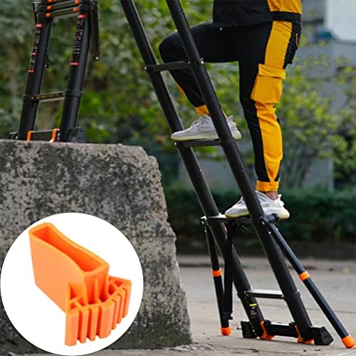 Cabilock Chair Leg Cover 2pcs Ladder Feet Covers Extenstion Ladder Cover Non- Skid Ladder Feet Protectors Rubber Pads Step Ladder