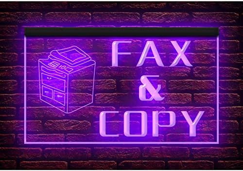 190009 Отворен факс и копирај канцелариски продавници за канцелариски производи LED светло неонски знак