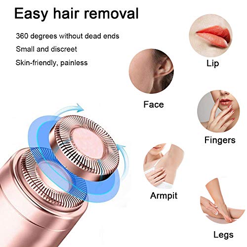 Глави за замена на косата на лицето: Компатибилен со завршен допир Беспрекорен алатка за отстранување на влакна на лицето за жени како што