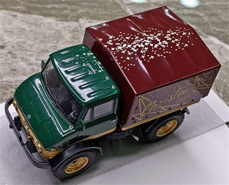 За Schuco за MB за Unimog U 406 Божиќна верзија 1:64 Diecast Truck Pre-изграден модел