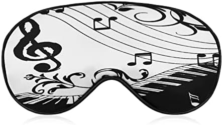 Шик музика тастатура за пијано белешка за спиење маска за очи, симпатична слепа за очи, прекрива за очила за жени, подароци