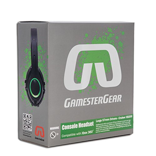 GamesterGear CRUISER XB200 Стерео Игри Слушалки со Одвојлив Бум Микрофон За Xbox 360