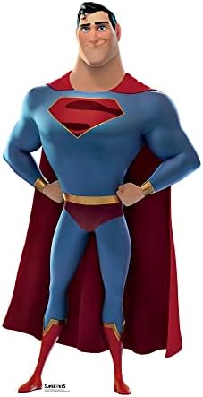 Sc4070 Superman Dc Лига На Супер Миленичиња Живот Големина Картон Исечок Со Слободен Мини