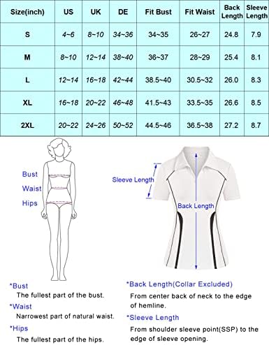 Jackек Смит женски голф поло маици со кратки ракави лесни влажни влакна залаки тениски врвови тенок фит спортска облека